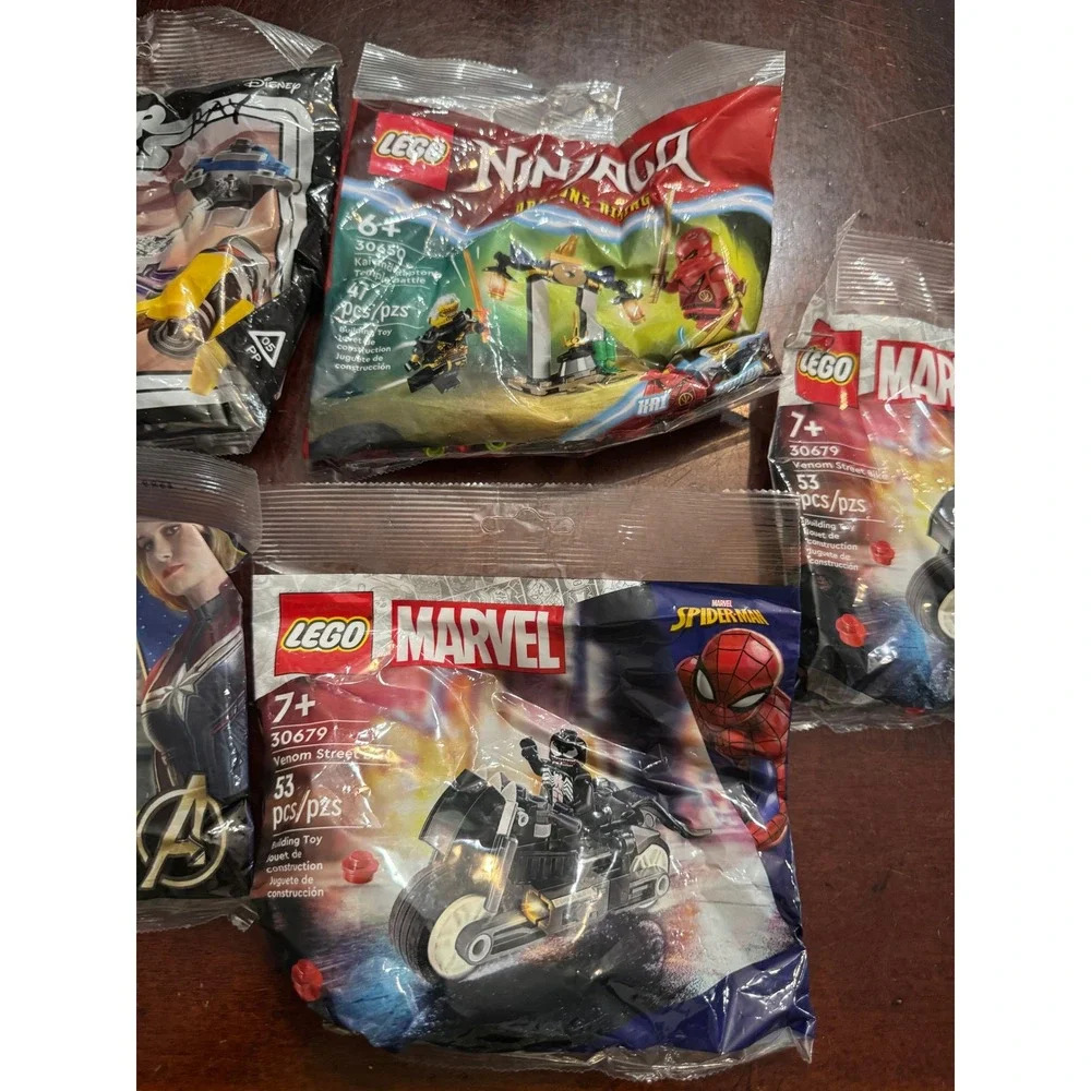 Lego Polybag Lot 7 Marvel Star Wars Ninjago Technic 30710 30461 30453 30650 3067